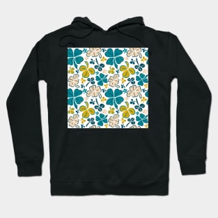 Copy of Green Lucky Clover Hand Drawn Pattern Hoodie